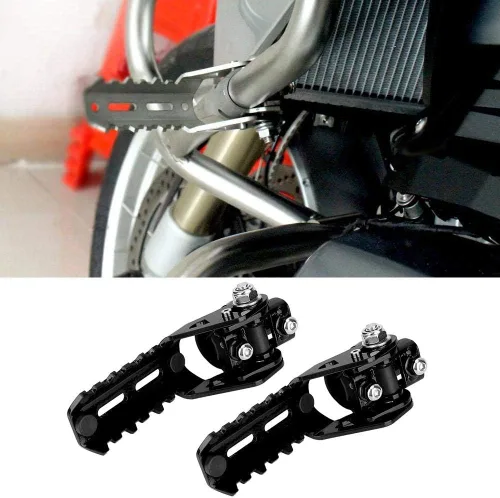 Vista 5 de Reposapiés delantero para motocicleta, accesorios para BMW R1200GS 2013-2017 (negro)