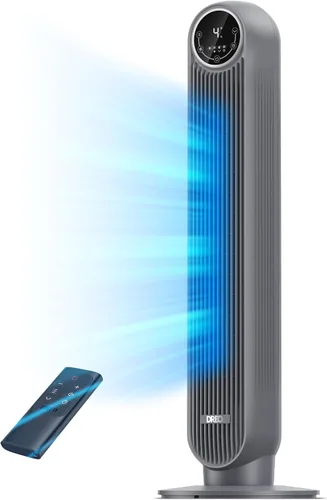 Vista 17 de DREO Ventilador de torre para dormitorio, velocidad de 28 pies/s