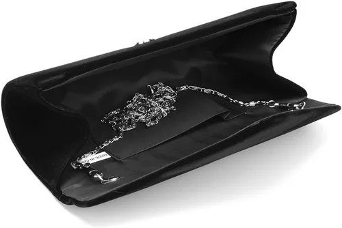 Vista 6 de Bolso de mano de terciopelo para mujer, para fiesta de boda, bolsa de mano
