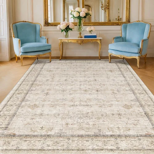 Vista 44 de Hazo Haus – Alfombra pequeña para entrada, cocina o baño, antideslizante con base de goma, resistente a las manchas y a la decoloración, diseño