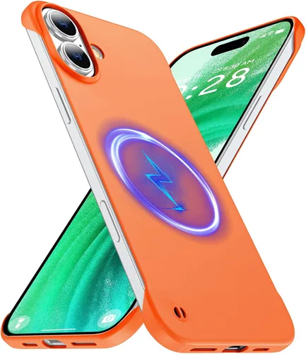 Vista 38 de GRECAZO - Funda magnética delgada sin marco para iPhone 17 Pro Max, color azul