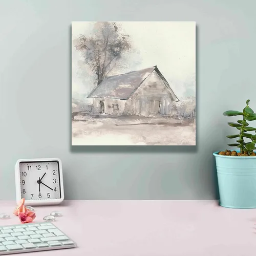 Vista 4 de Epic Graffiti Barn III por Chris Paschke, lienzo de arte de pared Giclée, 12 x 12 pulgadas