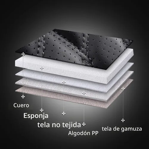Vista 6 de Huidasource Tundra - Fundas de asiento de automóvil impermeables para la parte delantera y trasera, de cuero, protector de cojín de asiento Juego