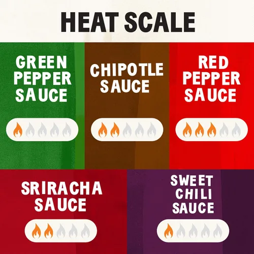 Vista 5 de TABASCO Marca Paquete de Variedad de Salsa Picante, Set de Regalo Incluye Cinco Botellas de Vidrio y Exprimibles de Salsa Picante Tabasco, Perfecto