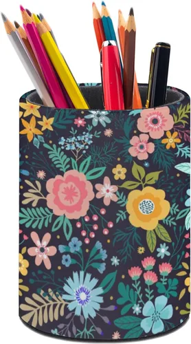 Vista 38 de Organizador de lápices con diseño de bandera de Estados Unidos, lindo portalápices, taza de lápices para escritorio, soporte para brochas
