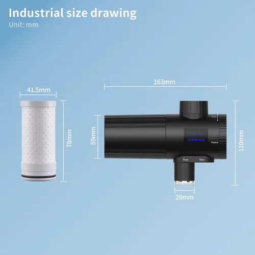 Vista 9 de HOMELODY 3.0 Filtro de agua para fregadero - Filtro de agua de montaje en grifo con pantalla LED mejorada, 3000-4000L. Filtro de agua de grifo