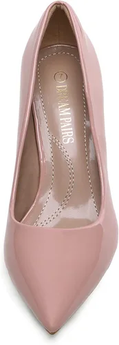 Vista 4 de DREAM PAIRS Zapatos de tacón alto de aguja para mujer, con punta cerrada, zapatos de vestir para bodas, trabajo, oficina, negocios, 3 pulgadas