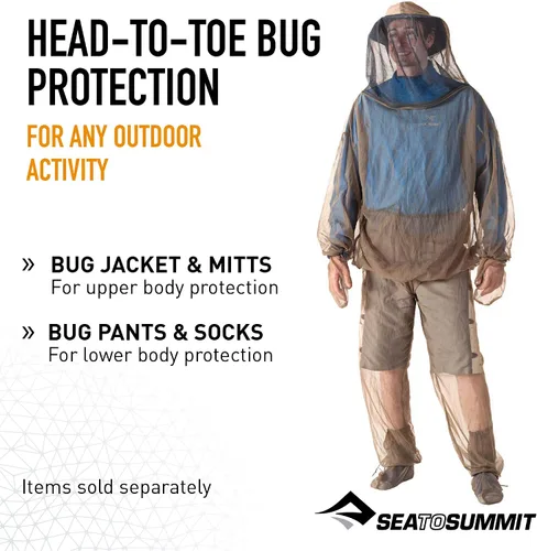 Vista 6 de Sea to Summit Bug Jacket & Mitts - Pequeño verde oliva