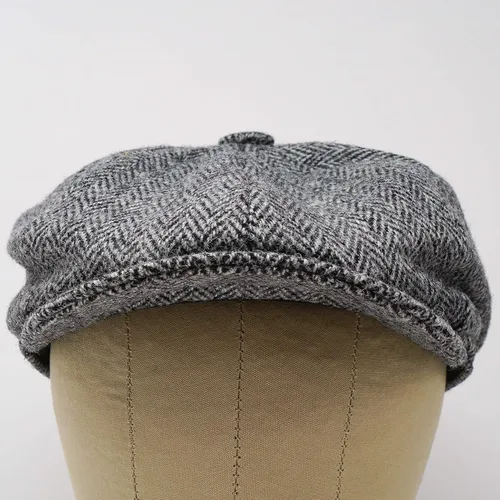 Vista 5 de Borges & Scott Gorra Lomond Newsboy - 100% lana tejida a mano - Harris Tweed - Resistente al agua