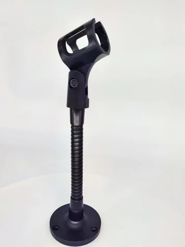 Vista 6 de 2 unidades de soporte de brida para micrófono, cuello de ganso, soporte de micrófono de montaje en pared, 5/8 macho, ideal para varios dispositivos