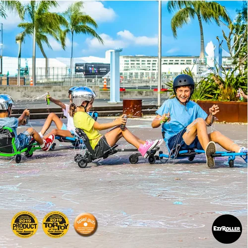 Vista 8 de EzyRoller Nuevo juguete Drifter-X Ride on para mayores de 4 años, hasta 150 libras. - Negro