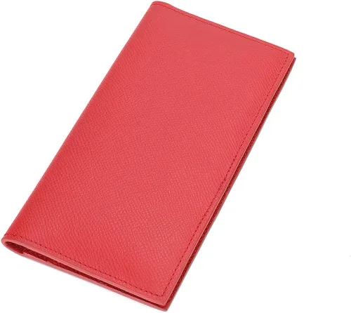 Vista 6 de Cartera larga delgada de cuero para tarjetas de identificacióncrédito con bloqueo RFID M