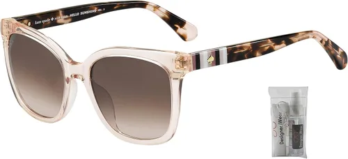 Vista 2 de Kate Spade KiyaS Square Sunglasses for Women + BUNDLE with Designer iWear Eyewear Care Kit