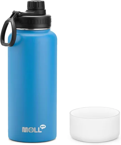 Vista 28 de Botella de agua de 12 oz para niños de acero inoxidable con aislamiento al vacío de boca ancha Botella de agua deportiva - Pequeña botella de agua