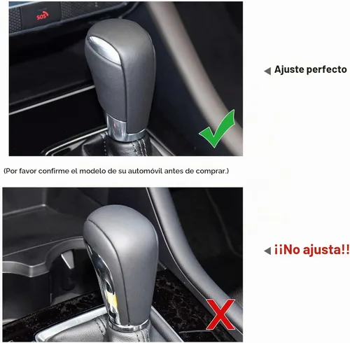 Vista 2 de Compatible con Mazda CX-5 CX-9 CX-3 6 3 Accesorios Cubierta de la perilla de la palanca de cambios del coche, tapa de ajuste de panel de engranajes