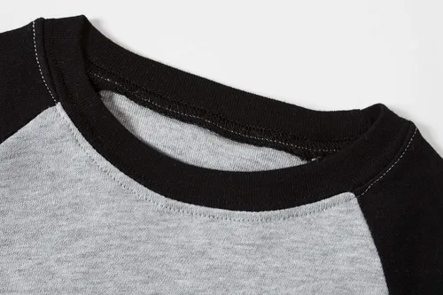Vista 4 de KikizYe - Conjunto de pijamas para niños y niñas pequeños y grandes, ropa de dormir de 100% algodón