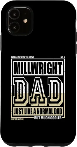 Vista 5 de Funda para iPhone 13 Like A Normal Dad Father Millwright