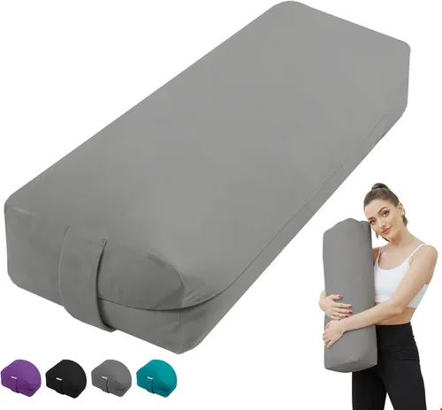 Vista 7 de Rectangular Yoga Bolster Pillow for Restorative Yoga
