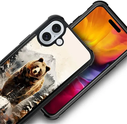 Vista 39 de Funda compatible con iPhone 15, diseño de elefantes africanos, diseño increíble a prueba de golpes, antiarañazos, carcasa trasera de policarbonato