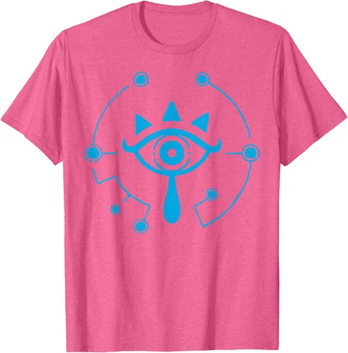 Vista 28 de Zelda Breath of The Wild Sheikah Eye Logo Camiseta Negro