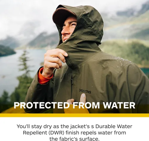 Vista 4 de Marmot - Chaqueta minimalista, ligera e impermeable para hombre.
