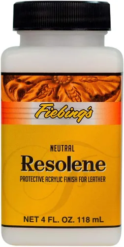 Vista 8 de Fiebing's Acrylic Resolene (4 onzas, negro) - Acabado protector de cuero acrílico - Capa superior flexible y resistente al agua para botas teñidas