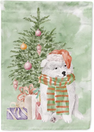 Vista 52 de Caroline's Treasures CK8213GF Bulldog Inglés #2 Regalos de Navidad y árbol de jardín Bandera de buzón Bandera decorativa para patio exterior, patio