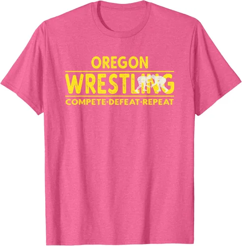 Vista 42 de Oregon Wrestling - Camiseta para competir, derrota, repetir