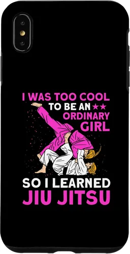 Vista 7 de Funda de Jiu Jitsu brasileño para iPhone 15 demasiado genial para ser una chica ordinaria