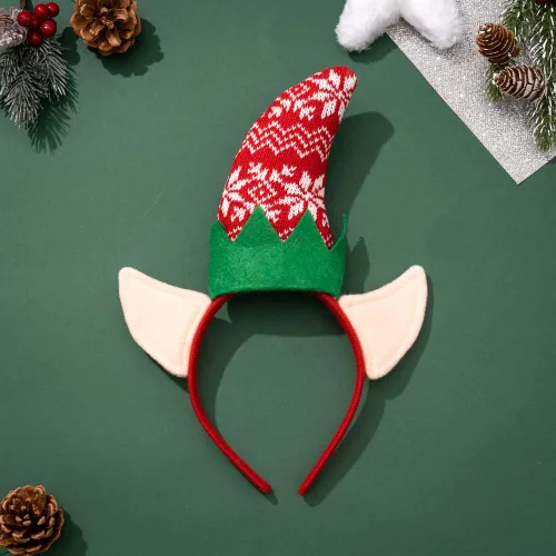 Vista 5 de Madison Tyler Diadema con Orejas de Elfo de Navidad para Mujeres Accesorios Lindos y Suaves para Fiesta de Navidad Regalos de Vacaciones