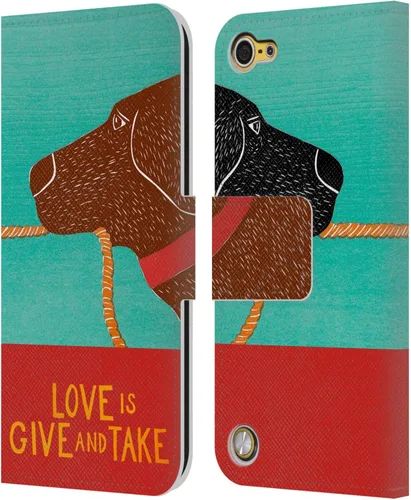 Vista 7 de Stephen Huneck Dogs Brain Sally Humour - Funda de piel tipo cartera compatible con iPod Touch 5G 5.ª