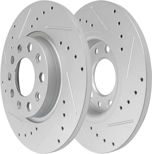 Vista 285 de Detroit Axle - Rotores de freno delantero para 04-13 Mazda 3 Rotores de frenos de disco 06-15 Mazda 5 Reemplazo: Rotor regular delantero de 11.81
