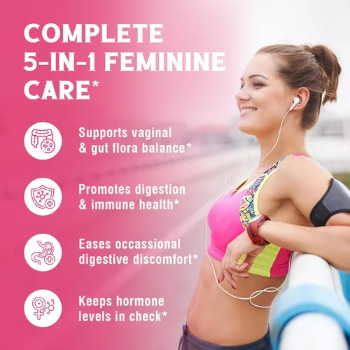 Vista 6 de Vitalibre Suplemento de hierro para mujeres y hombres, con vitaminas C, B6, B12 y folato, probióticos para mujeres, 100 mil millones de UFC, 15