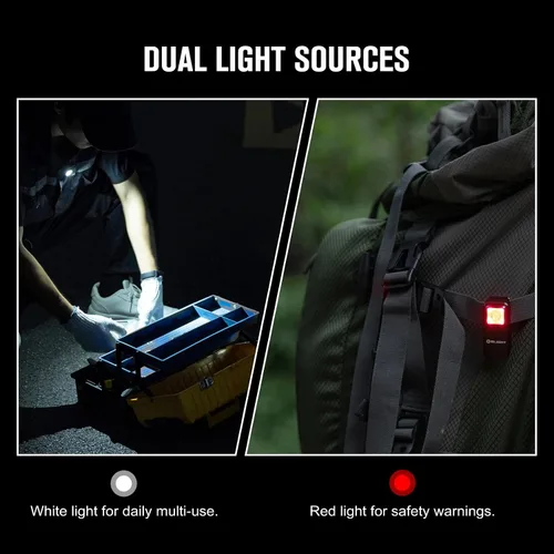 Vista 14 de OLIGHT Oclip linterna recargable EDC de 300 lúmenes con fuentes duales, luz de bolsillo compacta con clip, conveniente carga USB C, luces magnéticas