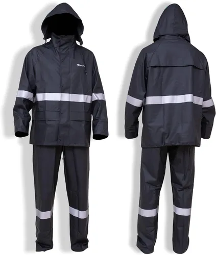 Vista 5 de Rain Suits for Men Waterproof Work Heavy Duty Rain Suit Rain coats Rain Gear Jacket and Pants Rainwear