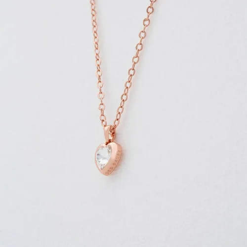 Vista 4 de Ted Baker London Hannela - Collar con colgante de corazón de cristal para mujer