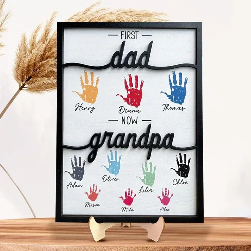 Vista 27 de Retrato familiar de acuarela personalizado para padre e hijo, retrato de pintura de hija de foto, regalo personalizado para el día del padre, regalo