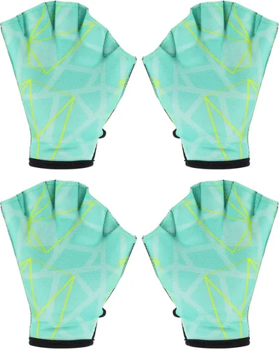 Vista 11 de PATIKIL Guantes acuáticos de natación guantes de natación con malla de impresión de resistencia al agua accesorios de entrenamiento para natación