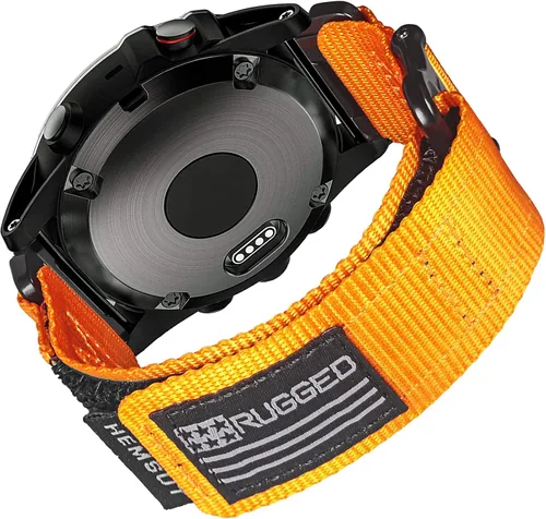 Vista 8 de Compatible con la Correa de Reloj Garmin, Correa Deportiva de Nylon Super Resistente con Diseño de Bucle Tejido, Banda de Reemplazo Dura
