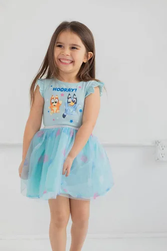 Vista 2 de Bluey Bingo Vestido para niñas de niño pequeño a niño grande