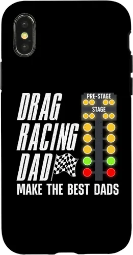 Vista 4 de Carcasa para iPhone 15 Cool Drag Racing para hombres, para papá, pista de suciedad, carrera, auto
