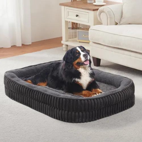 Vista 13 de Cama ortopédica para perros para cachorros, razas de perros extra pequeños, cama ovalada para gatos, sofá cama para perros de espuma de celda