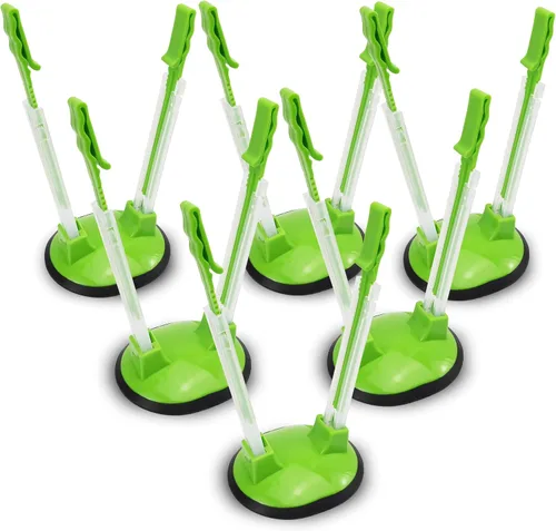 Vista 9 de Ruibo Soporte de estante holgado para preparación de alimentos/bolsa Ziplock, planificación de comidas/soporte de plástico para bolsas