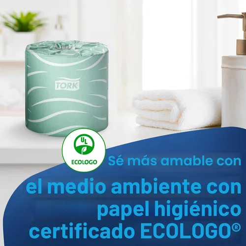 Vista 6 de Rollos de papel higiénico de 500' - 96 por bulto, Blanco, 96