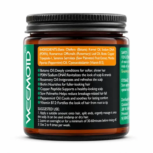 Vista 9 de WEEMOTD Batana Oil + PDRN bálsamo para el cabello y el cuero cabelludo