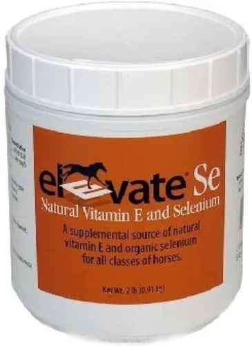 Vista 2 de Kentucky Performance Prod Elevate Se Natural Vitamina E y polvo de selenio para caballos, contenedor de 2 libras