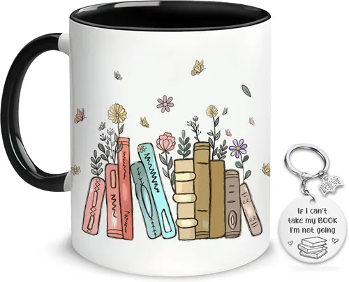 Vista 7 de Hyturtle Regalos Personalizados para Amantes de los Libros - Solo una Chica que Ama los Libros Taza de Café Personalizada de Cerámica 11oz - Regalos