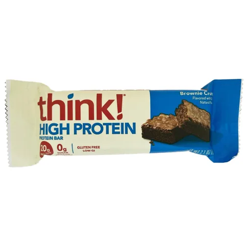 Vista 3 de Think Products ThinkThin Bar Brownie Crunch - 10 barras