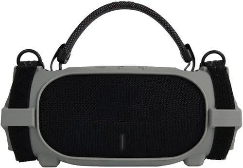 Vista 9 de Funda protectora de silicona para JBL Charge 6, funda suave para altavoz Charge6, funda protectora de viaje fácil de transportar con correa Gris