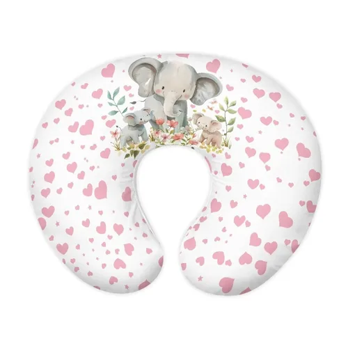 Vista 29 de Funda de almohada de lactancia de alpaca arcoíris para alimentación con biberón, funda de almohada de lactancia transpirable extraíble para bebé